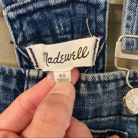 Madewell Adirondack Short Alls in Delmar Wash - Picture 4 of 7